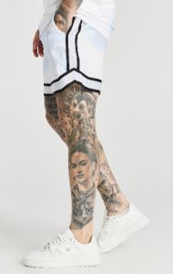 White Taped Smart Short sold by Siksilk