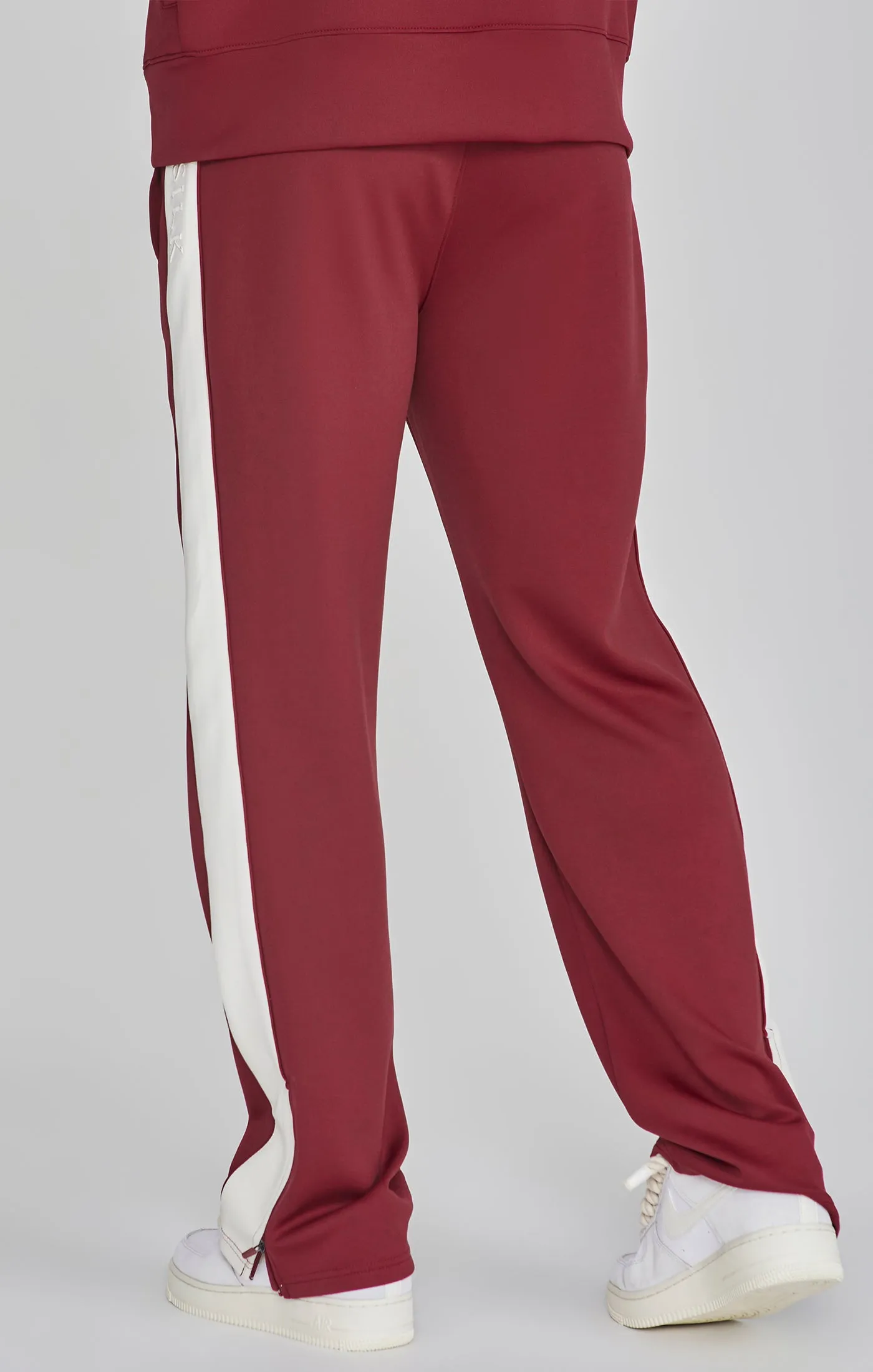 Burgundy Crest Track Pants sold by Siksilk product image thumbnail 4
