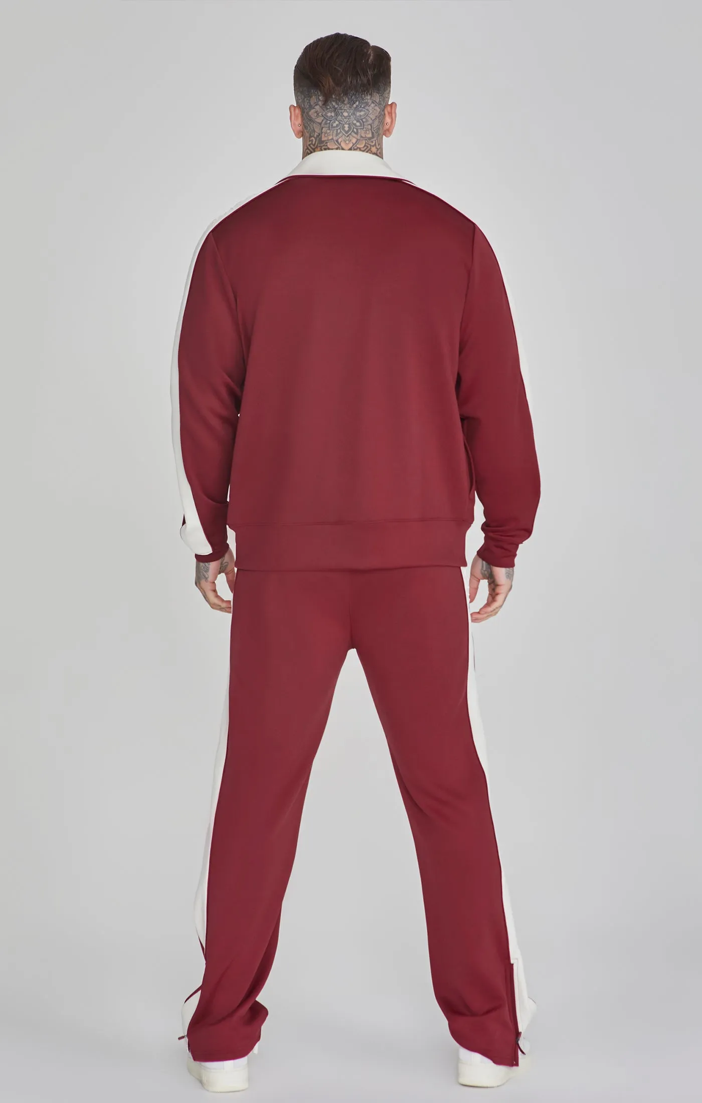 Burgundy Crest Track Pants sold by Siksilk product image thumbnail 5