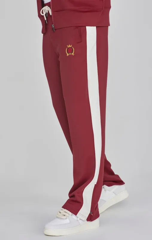 Burgundy Crest Track Pants sold by Siksilk