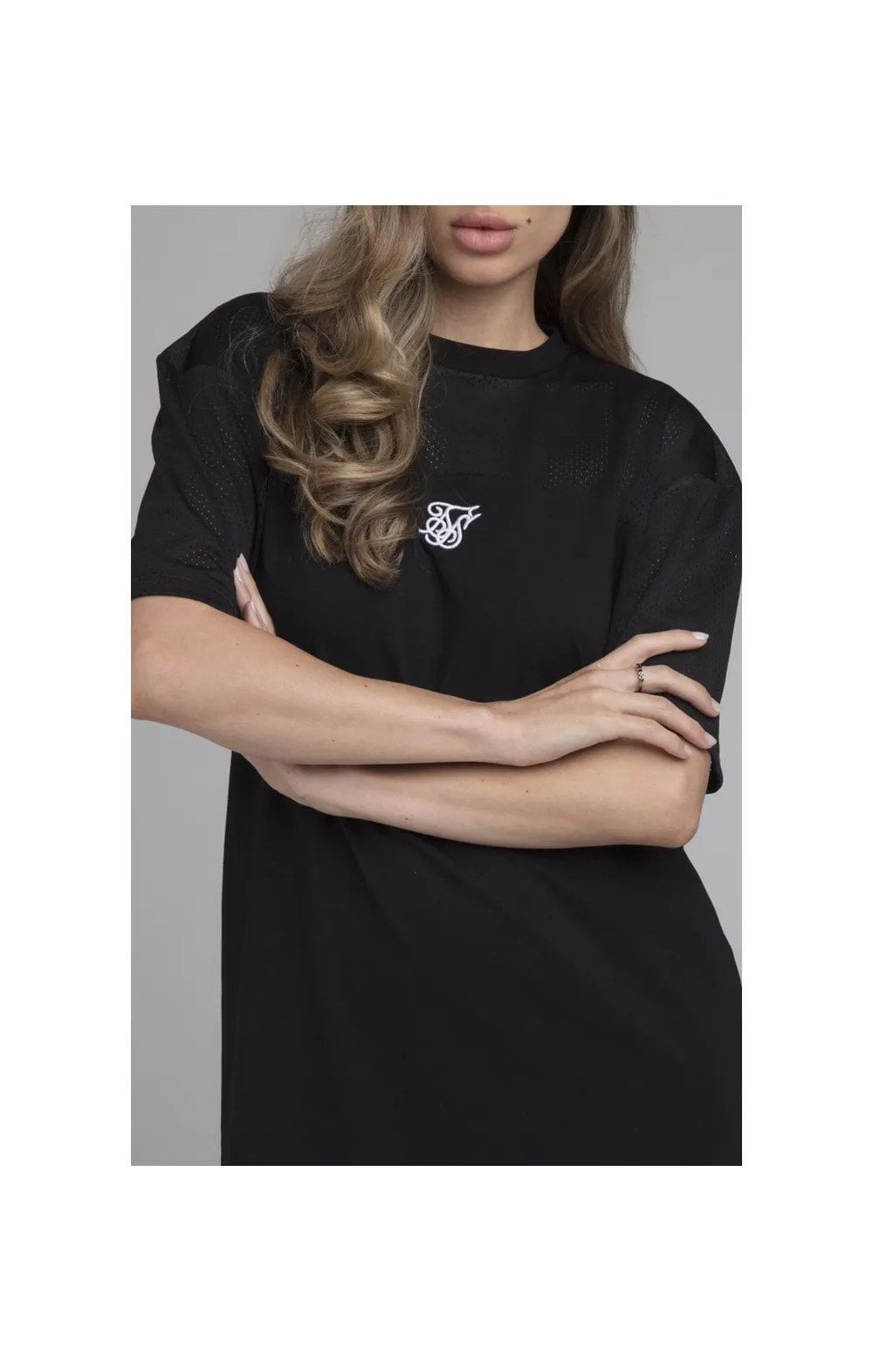 SikSilk Mesh Panelled Dress - Black sold by Siksilk product image thumbnail 3