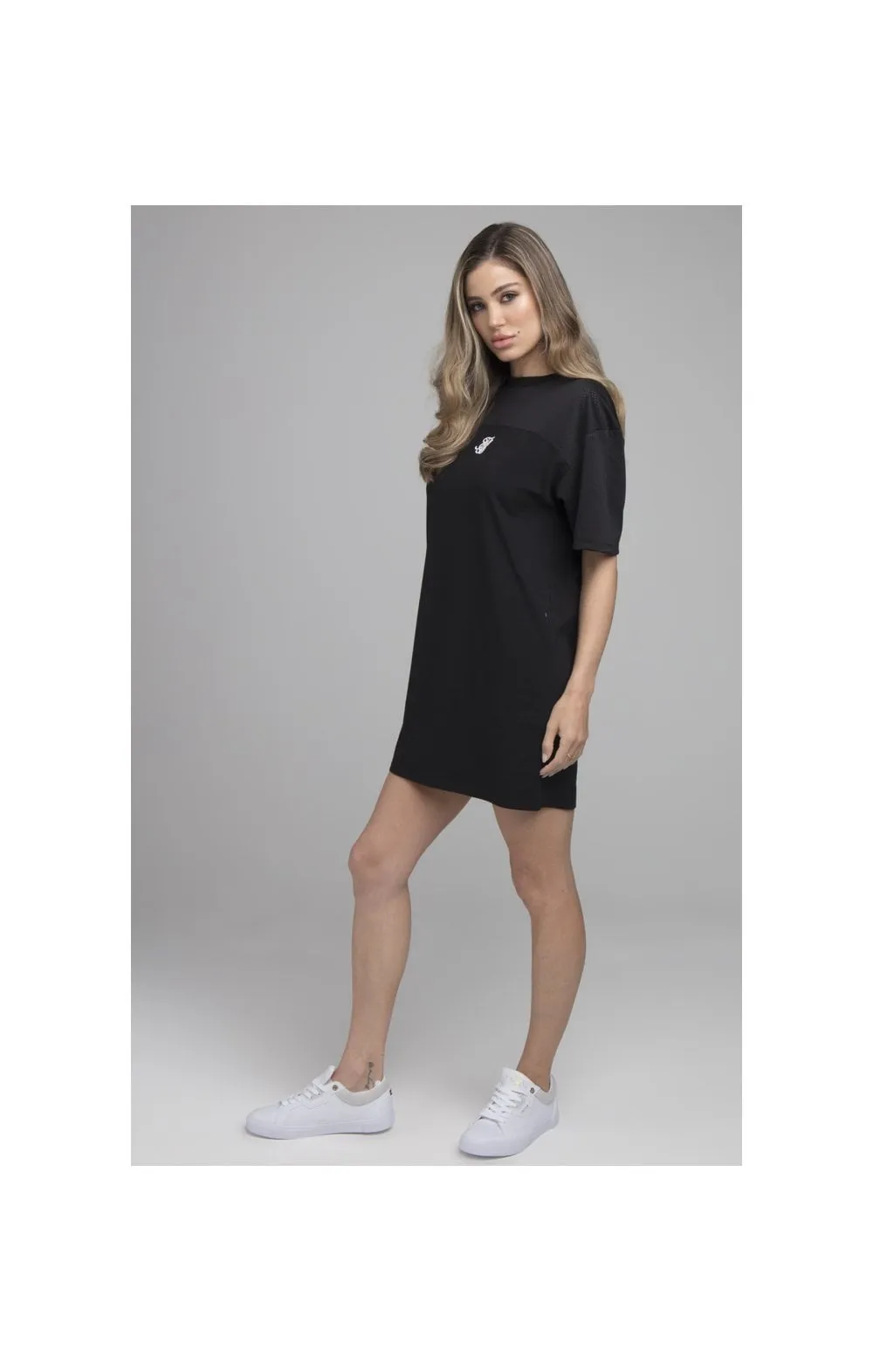 SikSilk Mesh Panelled Dress - Black sold by Siksilk product image thumbnail 4