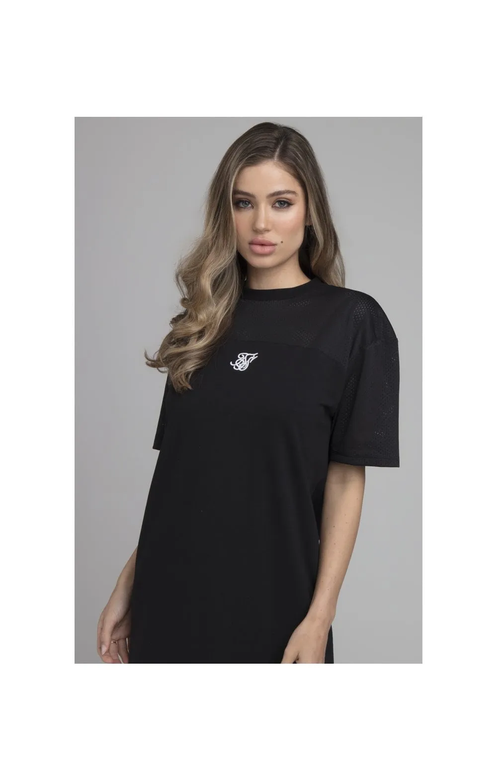 SikSilk Mesh Panelled Dress - Black sold by Siksilk product image thumbnail 2