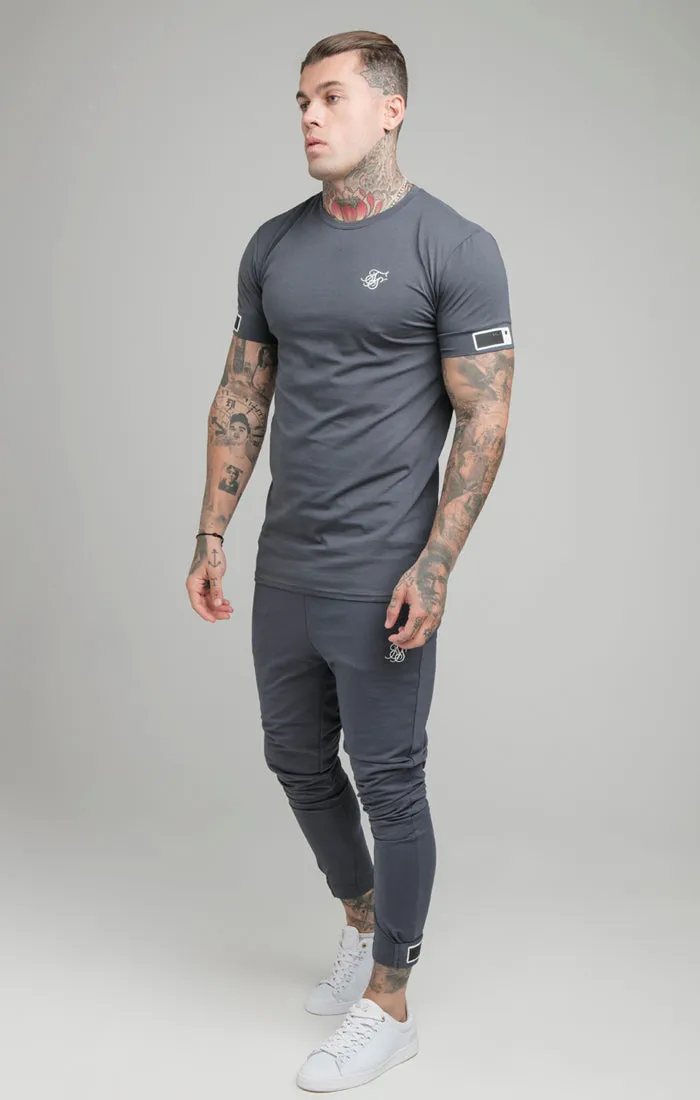 Navy Cuff Muscle Fit T-Shirt sold by Siksilk product image thumbnail 4