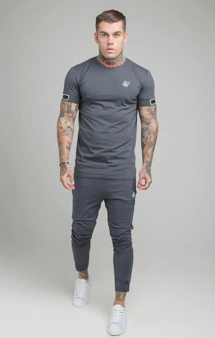 Navy Cuff Muscle Fit T-Shirt sold by Siksilk product image thumbnail 5