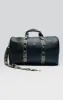 Black PU Taped Weekender Bag sold by Siksilk