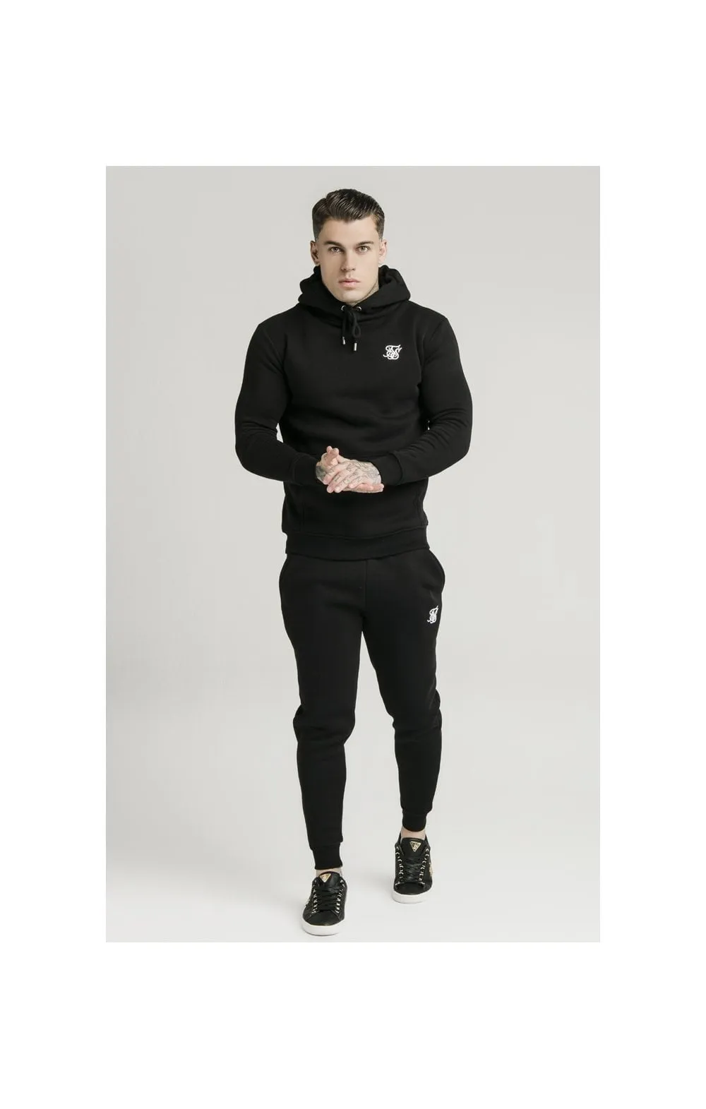 SikSilk Muscle Fit Overhead Hoodie - Black sold by Siksilk product image thumbnail 4