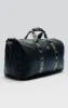 Black PU Taped Weekender Bag sold by Siksilk