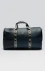 Black PU Taped Weekender Bag sold by Siksilk