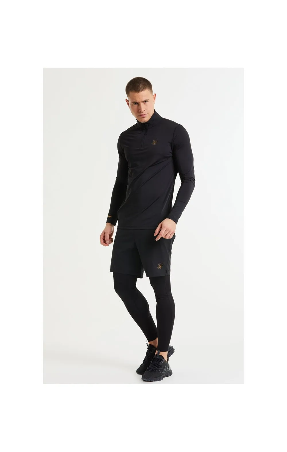 SikSilk Pressure Zip Funnel Neck - Black sold by Siksilk product image thumbnail 5