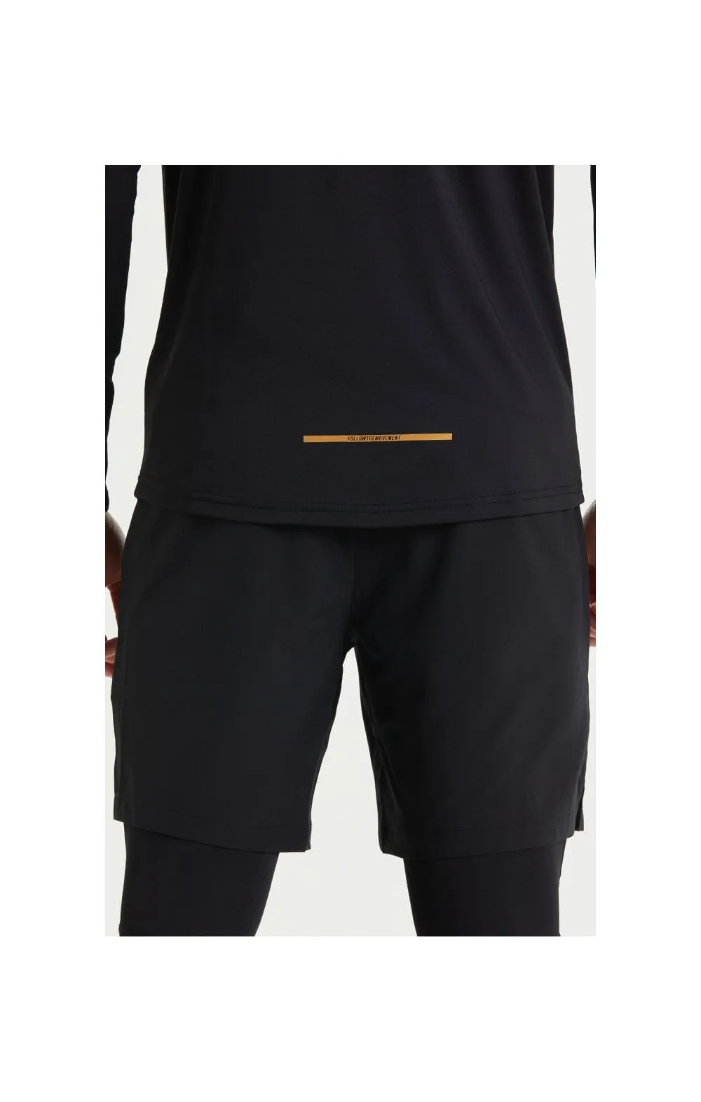 SikSilk Pressure Zip Funnel Neck - Black sold by Siksilk product image thumbnail 4