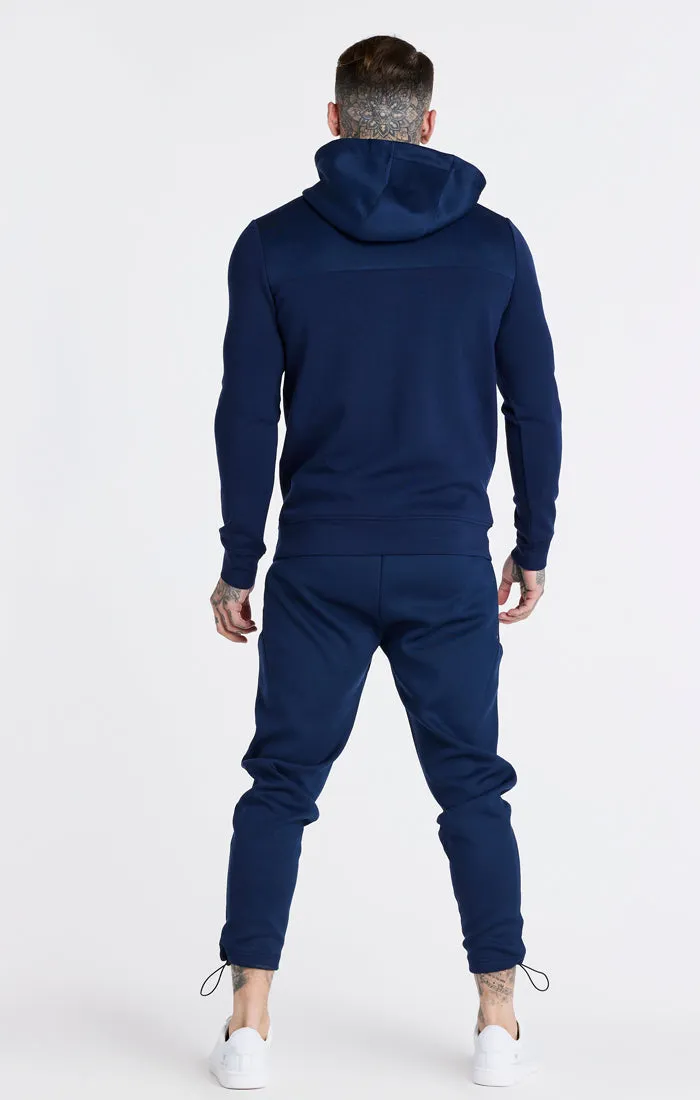 Navy Covert Fade Half Zip Hoodie sold by Siksilk product image thumbnail 5