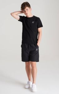 Boys Black Logo T-Shirt sold by Siksilk