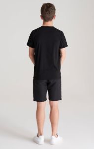 Boys Black Logo T-Shirt sold by Siksilk