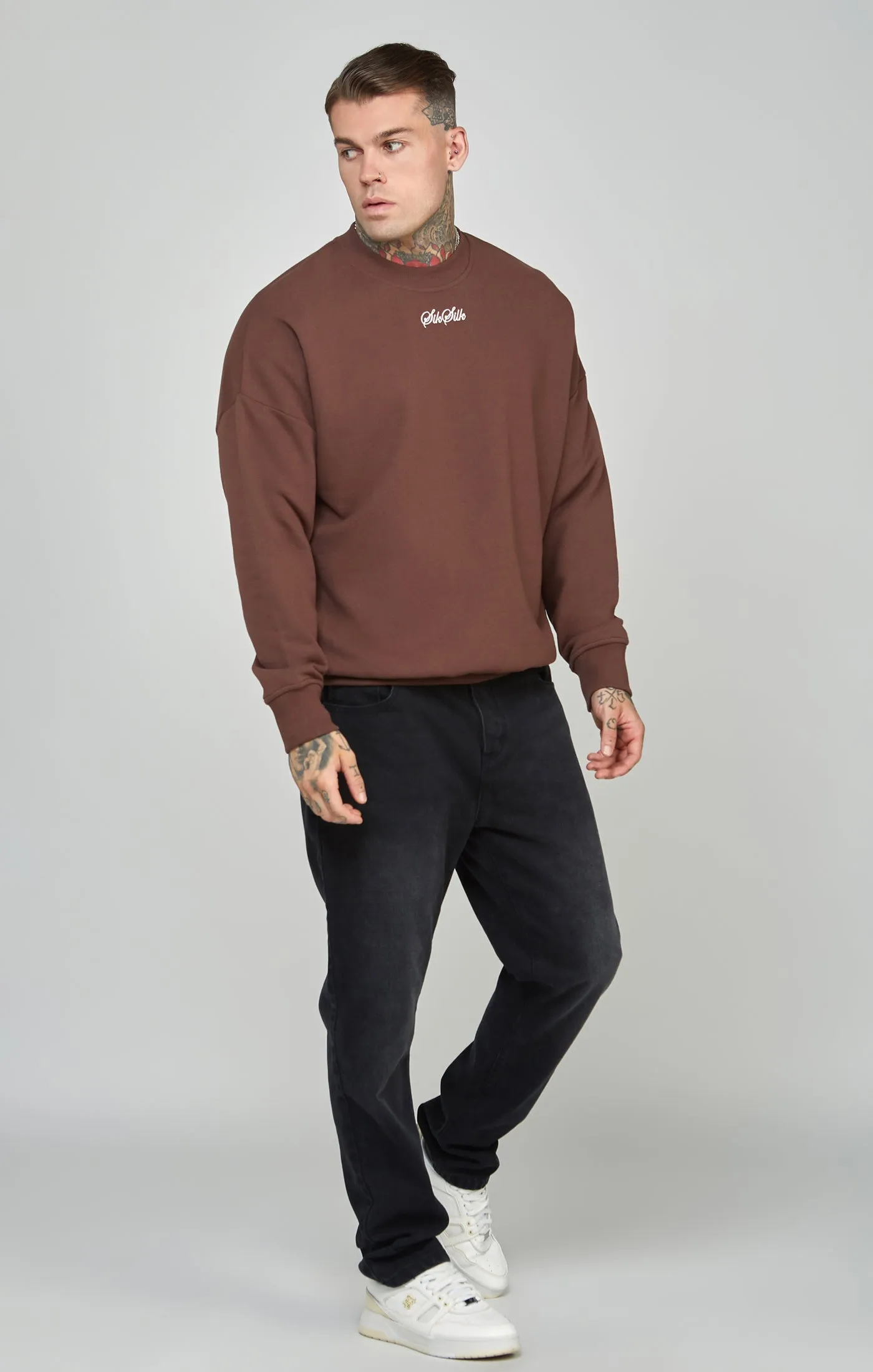 Script Logo Oversized Sweatshirt sold by Siksilk product image thumbnail 3