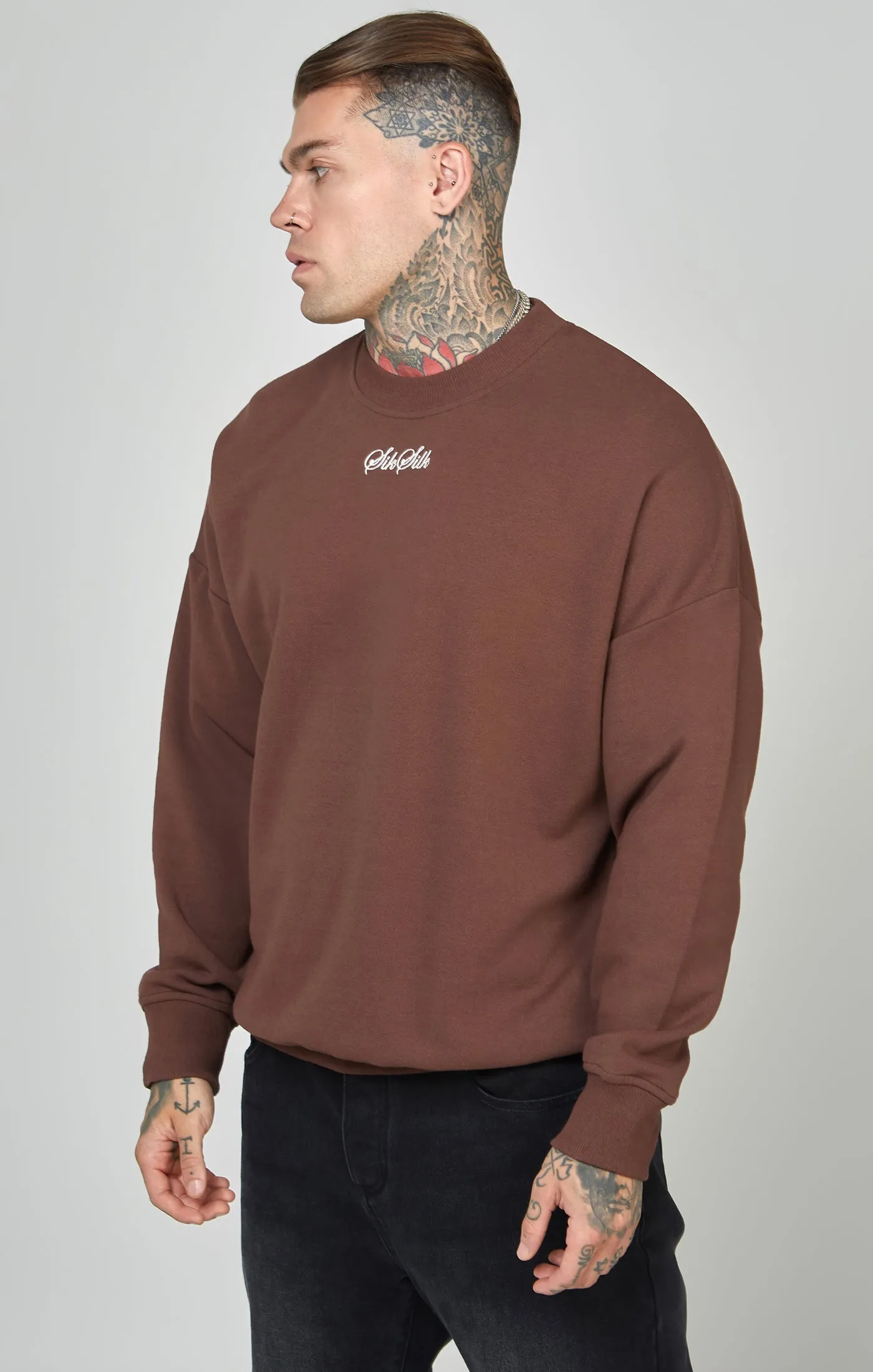 Script Logo Oversized Sweatshirt sold by Siksilk product image thumbnail 4