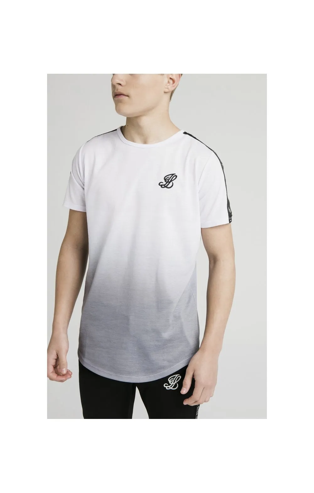 Illusive London Fade Tape Tee - White & Grey sold by Siksilk product image thumbnail 3