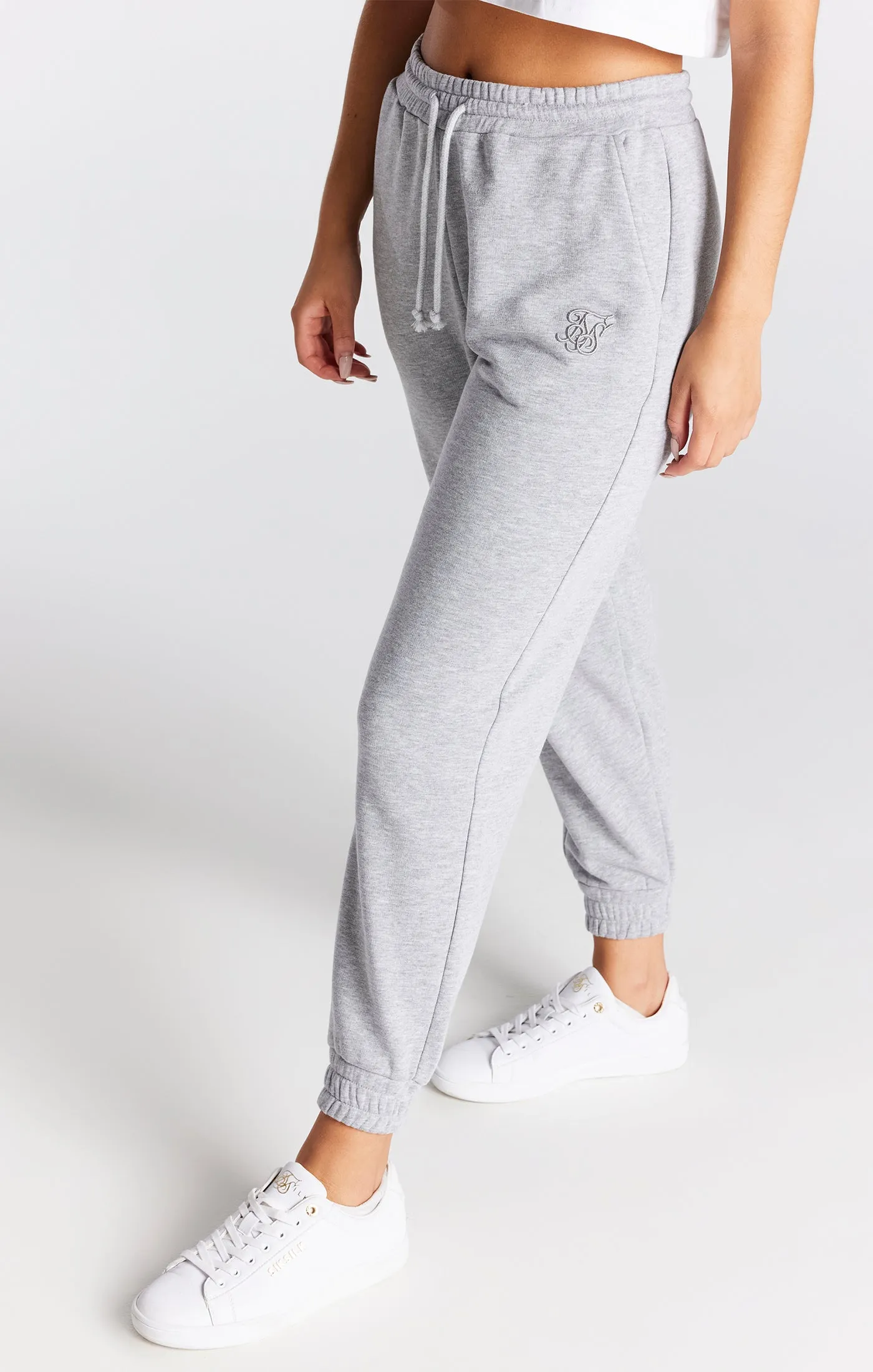 Grey Marl Oversize Jogger sold by Siksilk