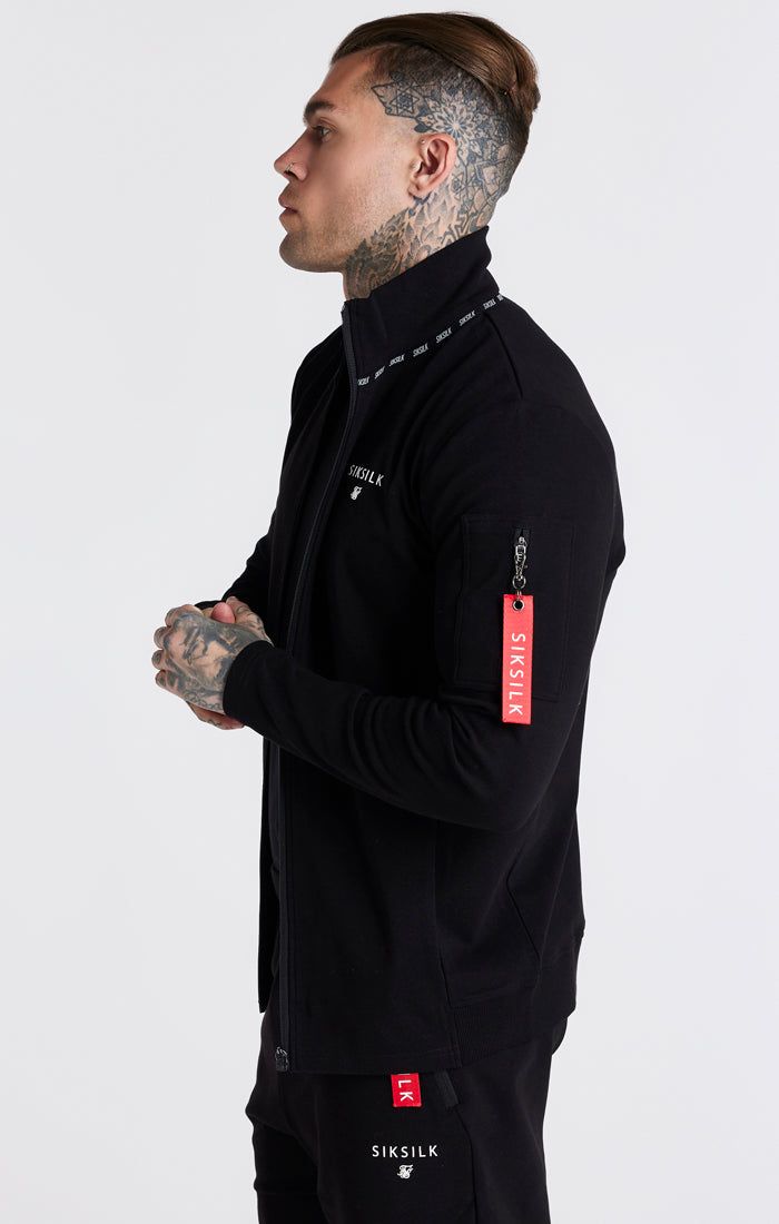 Black Flight Funnel Zip Through Hoodie sold by Siksilk product image thumbnail 2