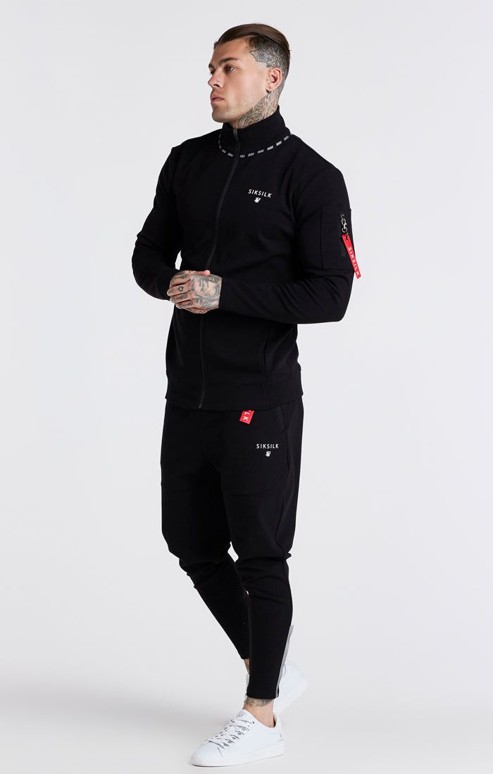 Black Flight Funnel Zip Through Hoodie sold by Siksilk product image thumbnail 6