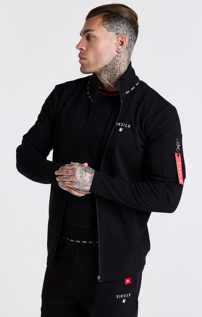 Black Flight Funnel Zip Through Hoodie sold by Siksilk product image thumbnail 3
