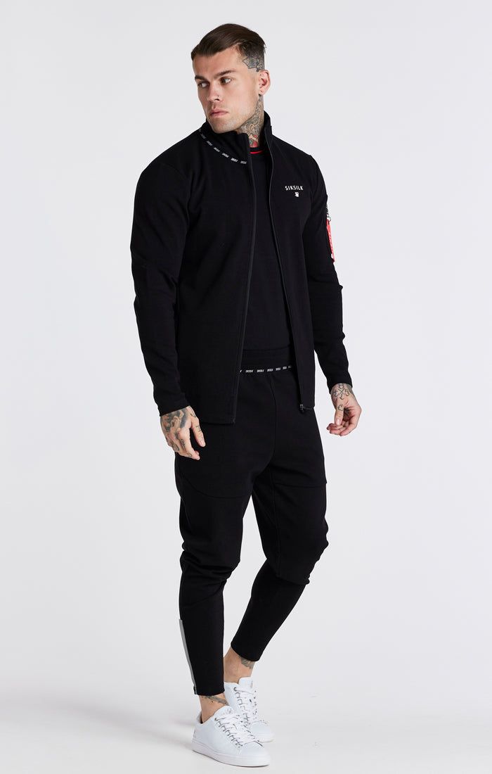 Black Flight Funnel Zip Through Hoodie sold by Siksilk product image thumbnail 7
