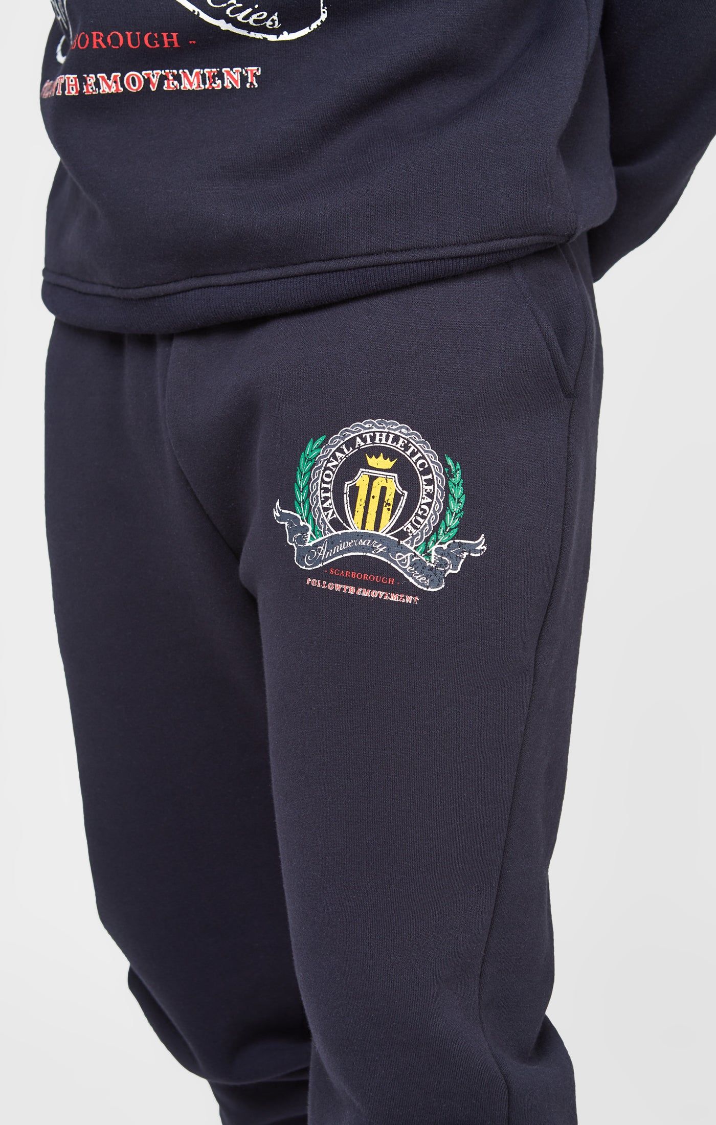 Navy Varsity Anniversary Print Relaxed Fit Jogger sold by Siksilk product image thumbnail 6