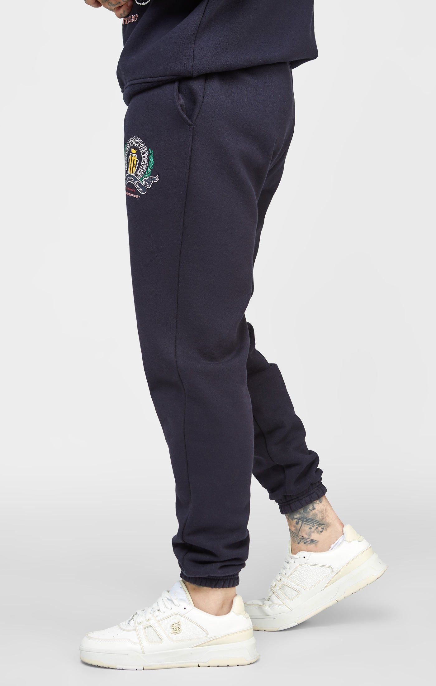 Navy Varsity Anniversary Print Relaxed Fit Jogger sold by Siksilk product image thumbnail 2