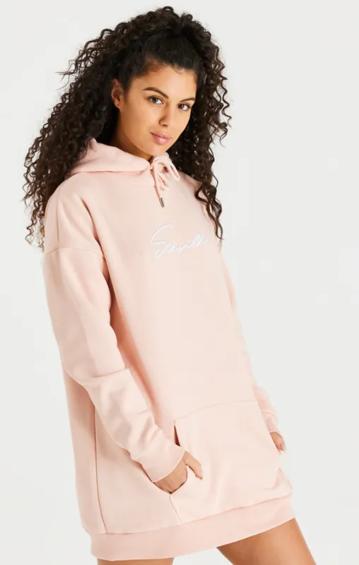 Pink Oversize Hoodie Dress sold by Siksilk