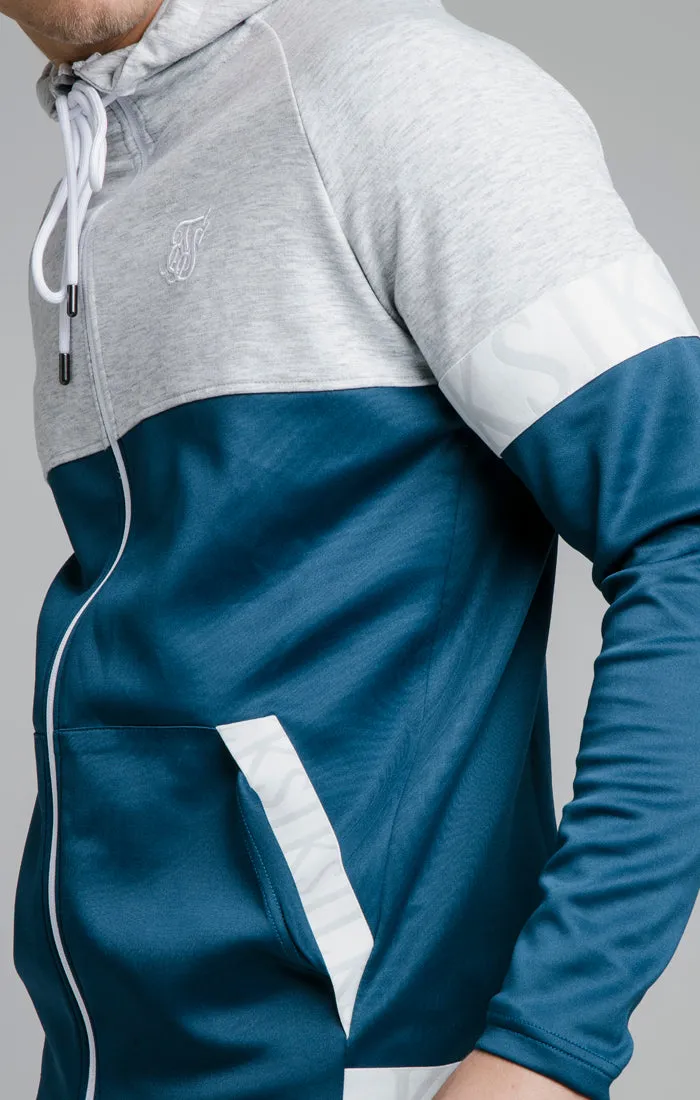 Navy Function Zip Through Hoodie sold by Siksilk product image thumbnail 2