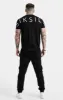 SikSilk Rear Logo T-Shirt - Black & Gold sold by Siksilk