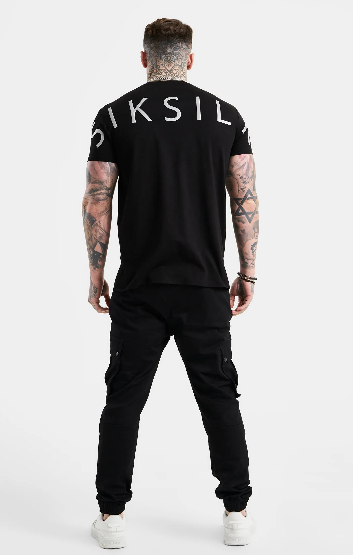 SikSilk Rear Logo T-Shirt - Black & Gold sold by Siksilk product image thumbnail 5