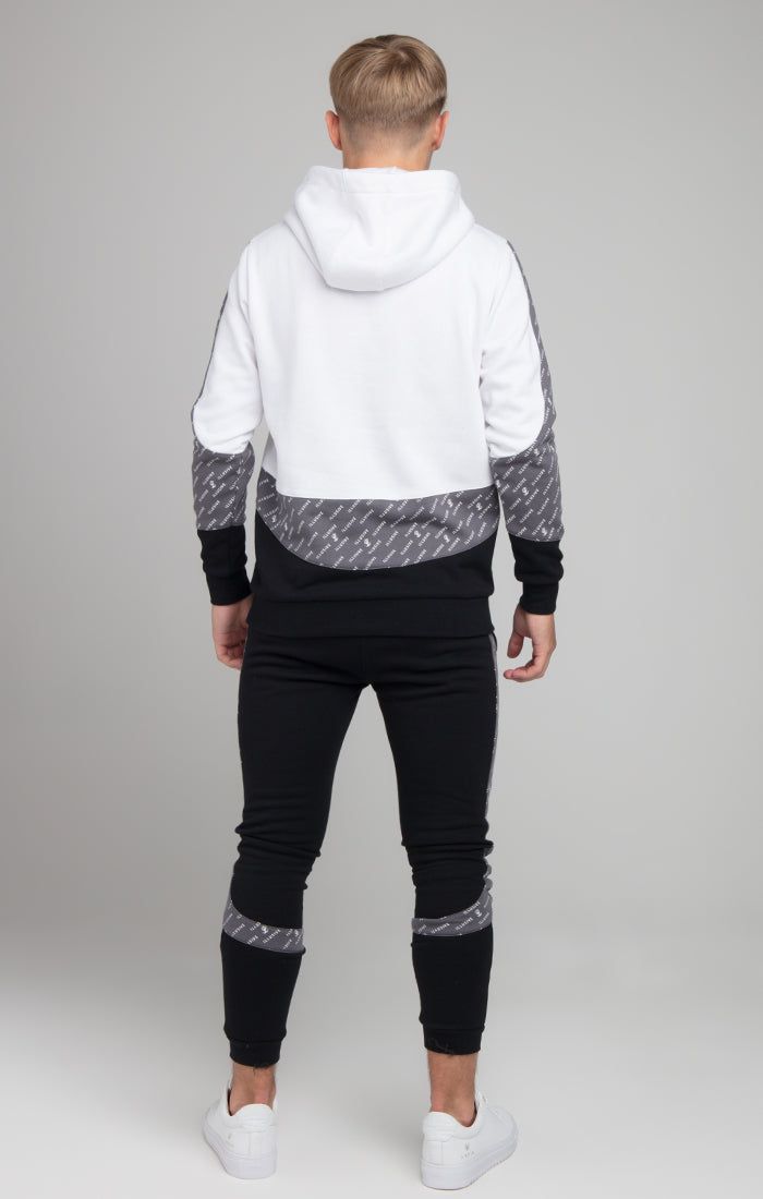 Illusive London Contour Overhead Hoodie - White Grey & Black sold by Siksilk product image thumbnail 3