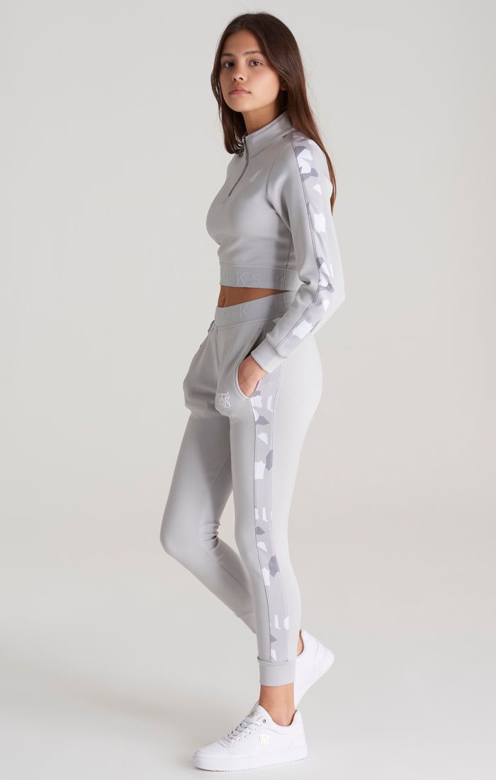 Girls Grey Camo Panelled Track Pant sold by Siksilk product image thumbnail 2