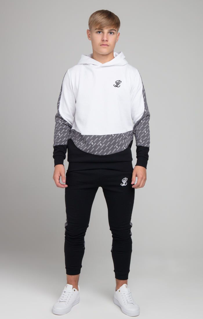 Illusive London Contour Overhead Hoodie - White Grey & Black sold by Siksilk product image thumbnail 4