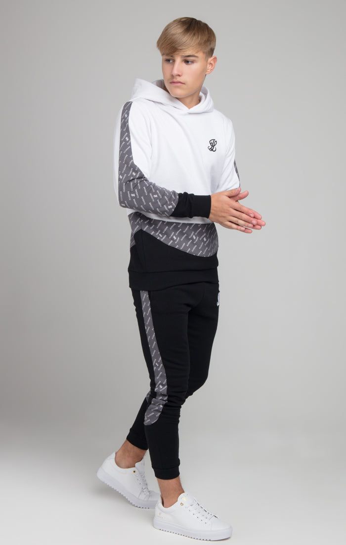 Illusive London Contour Overhead Hoodie - White Grey & Black sold by Siksilk product image thumbnail 2
