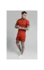 SikSilk Inset Elastic Cuff Gym Tee – Red sold by Siksilk