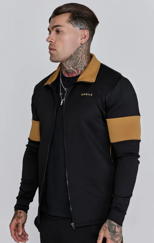 Black Track Top sold by Siksilk