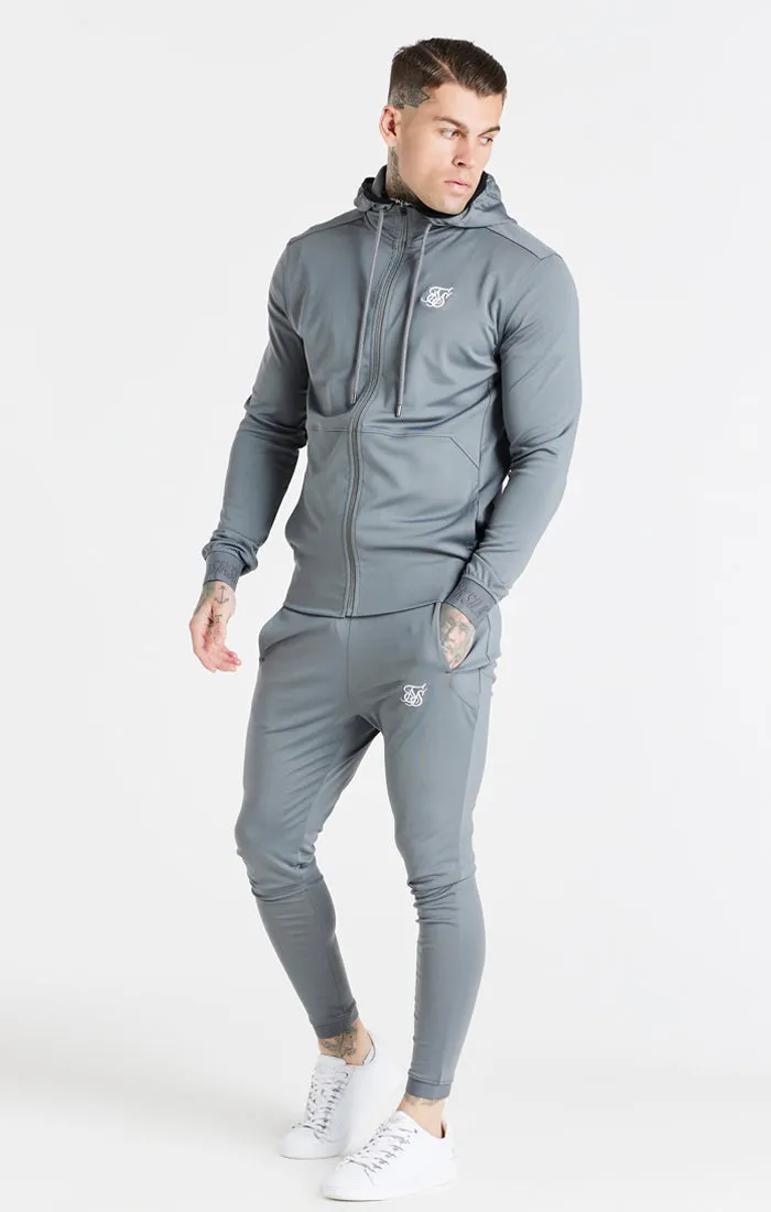 Grey Essential Zip Through Hoodie sold by Siksilk product image thumbnail 4