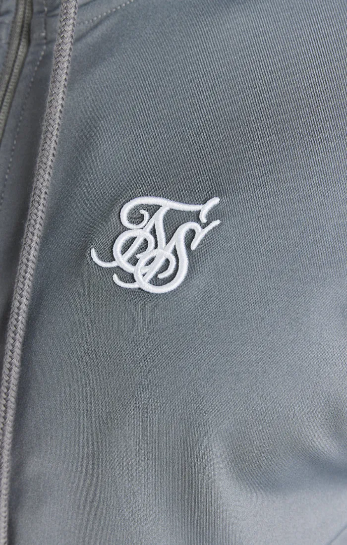 Grey Essential Zip Through Hoodie sold by Siksilk product image thumbnail 2