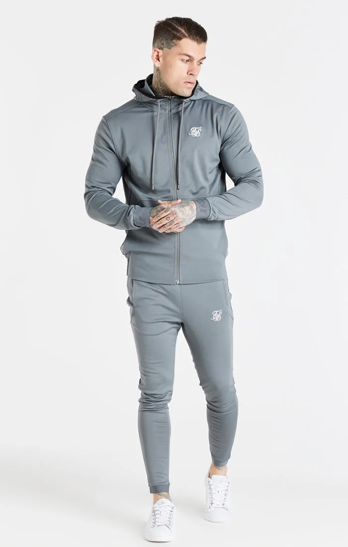 Grey Essential Zip Through Hoodie sold by Siksilk product image thumbnail 3