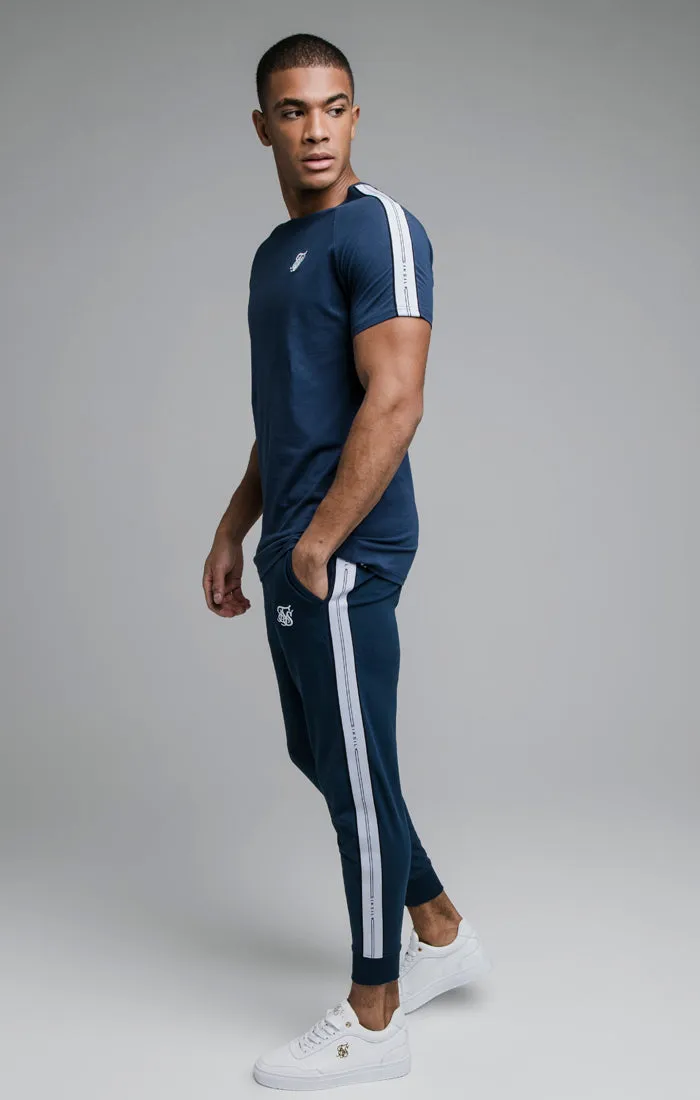Navy Muscle Fit T-Shirt sold by Siksilk product image thumbnail 3