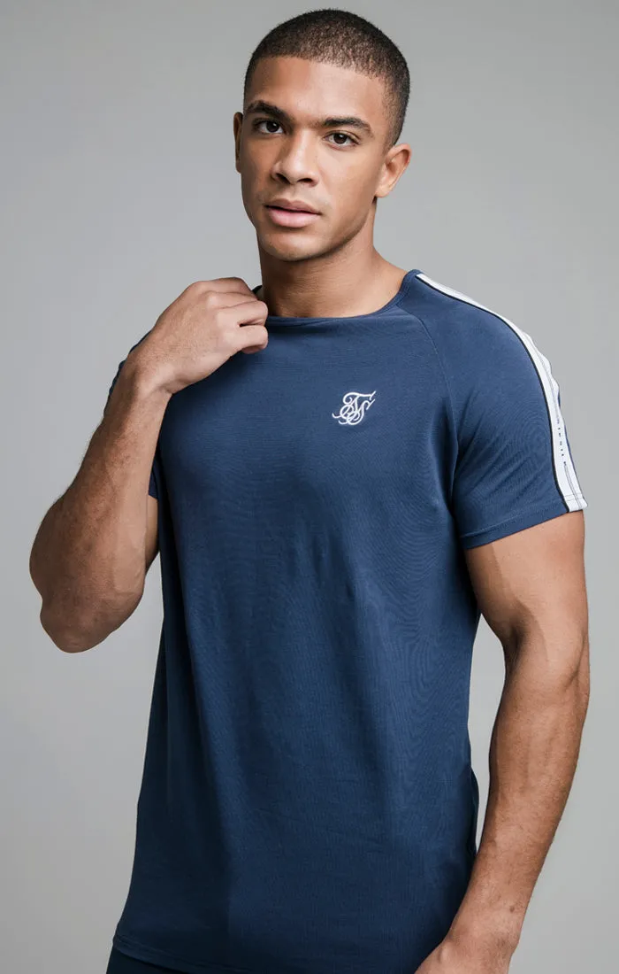 Navy Muscle Fit T-Shirt sold by Siksilk