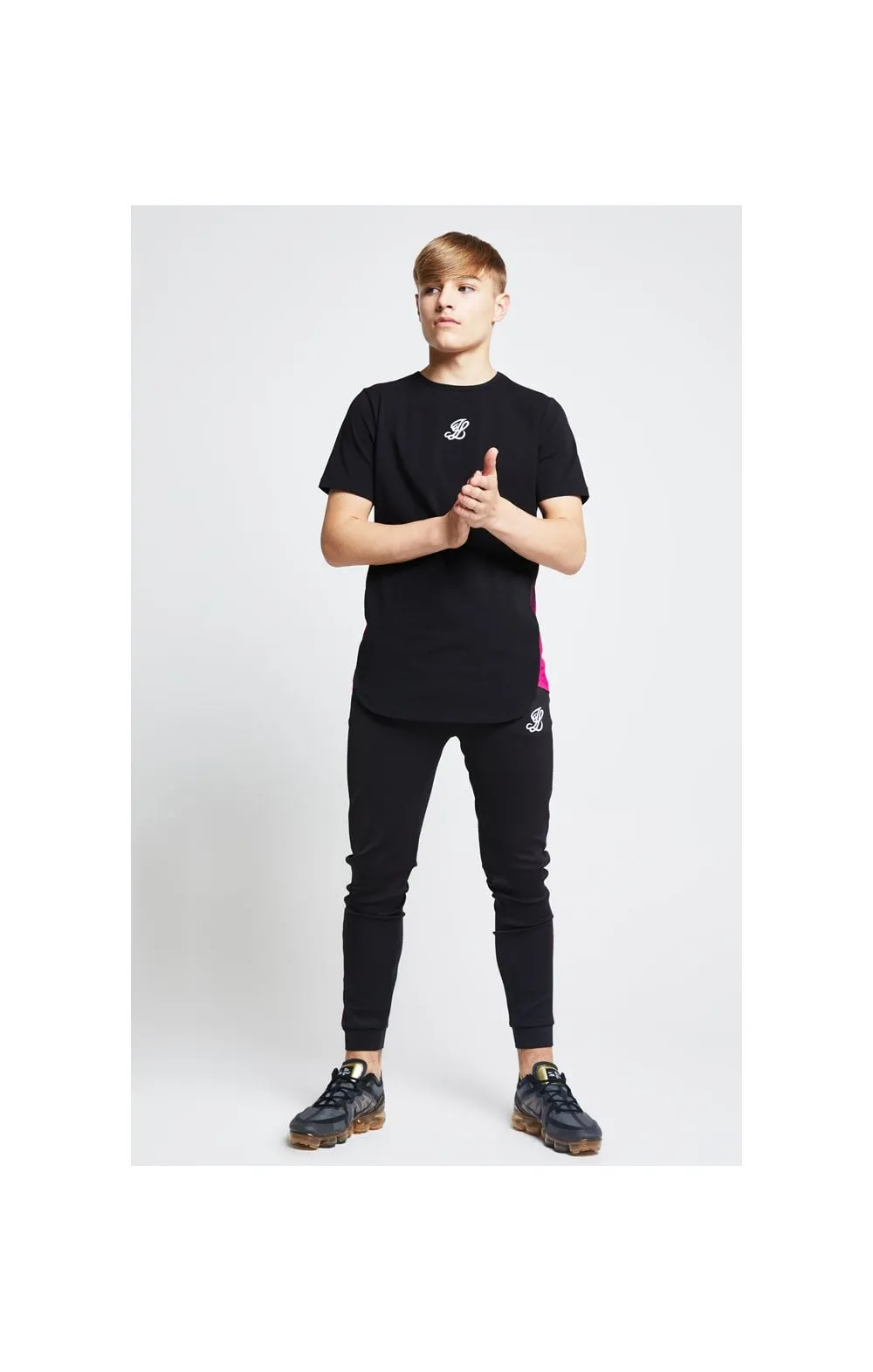 Illusive London Slide Tee - Black & Pink sold by Siksilk product image thumbnail 4