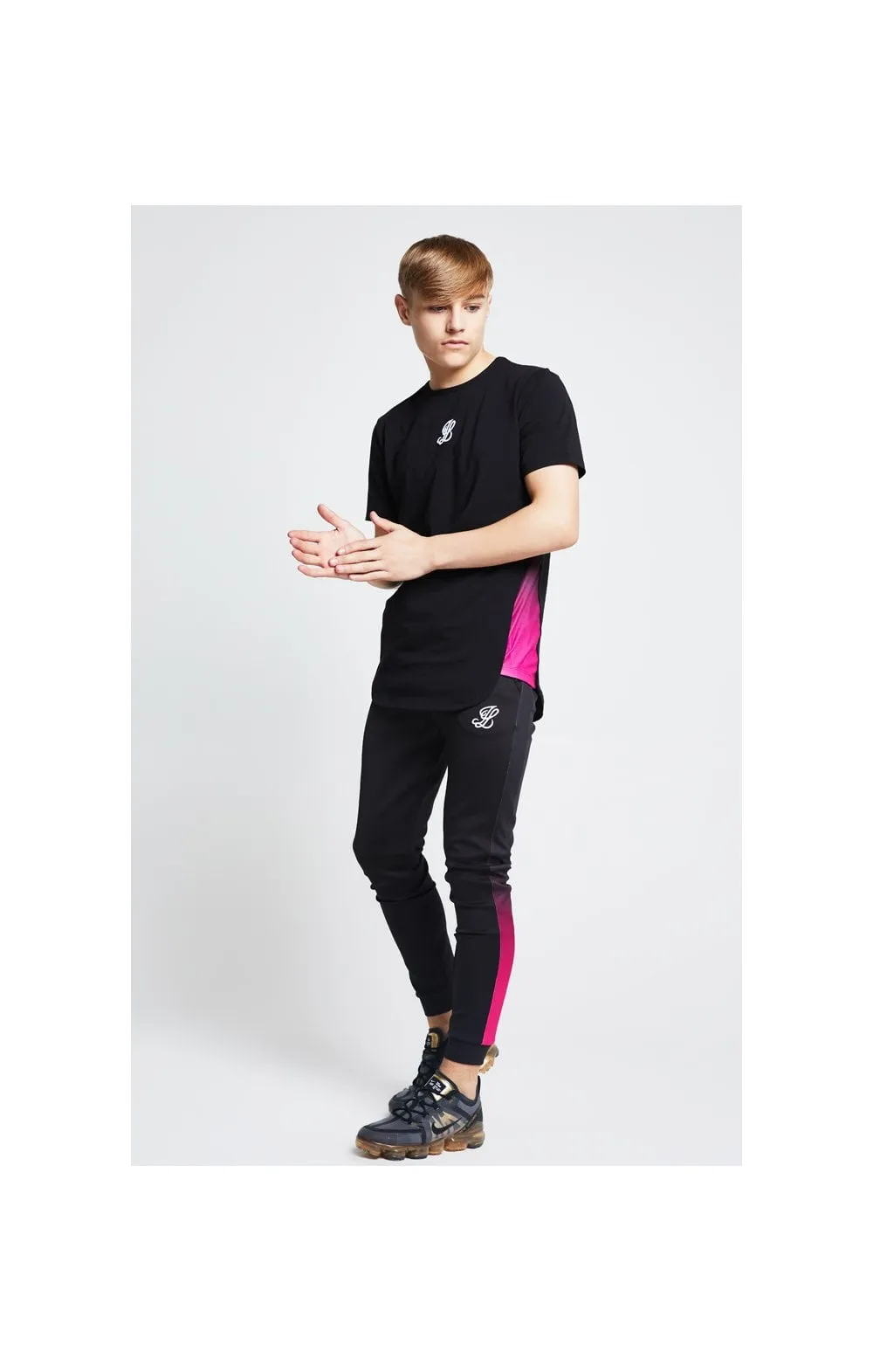 Illusive London Slide Tee - Black & Pink sold by Siksilk product image thumbnail 3