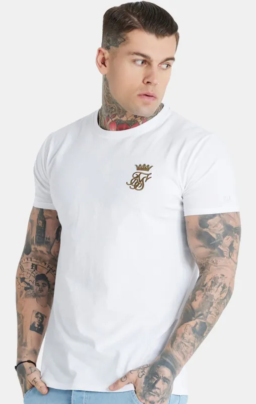 Messi x SikSilk White Muscle Fit T-Shirt sold by Siksilk