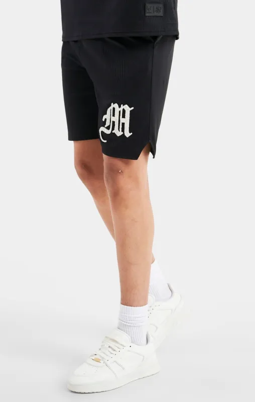 Messi x SikSilk Logo Loose Fit Shorts - Black sold by Siksilk