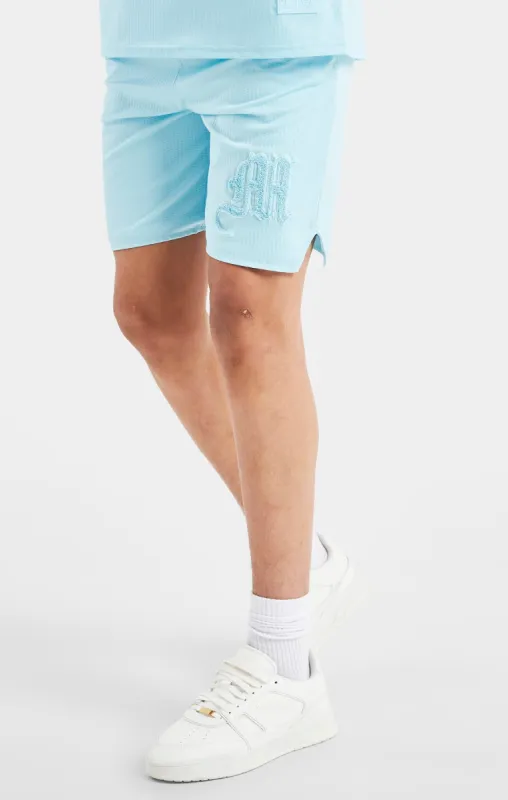 Messi x SikSilk Logo Loose Fit Shorts - Blue sold by Siksilk