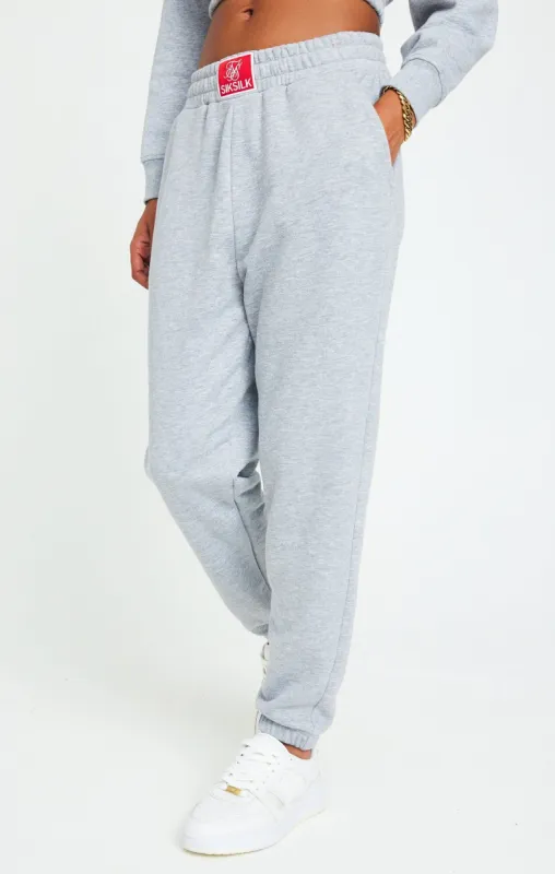 SikSilk Essential Oversize Jogger - Grey Marl sold by Siksilk