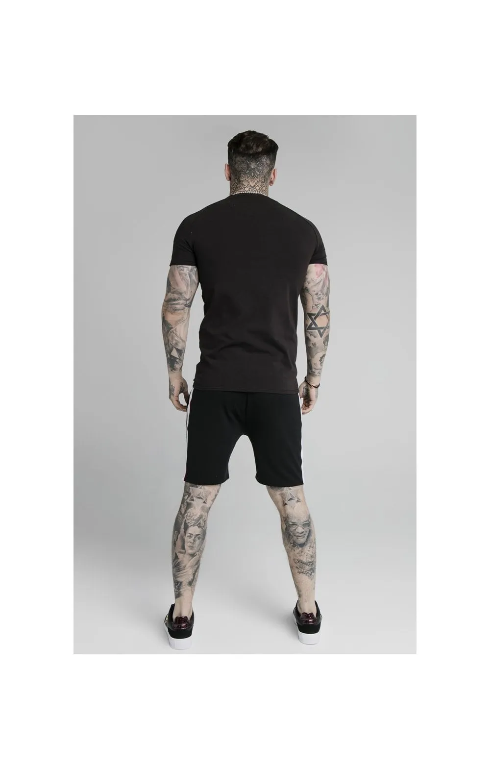 SikSilk Jacquard Raglan Tech Tee - Black sold by Siksilk product image thumbnail 4